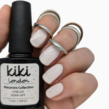 Load image into Gallery viewer, cookies and cream gel polish nail art nails cream pale speckled egg shell summer spring easter macaron
