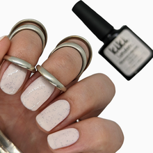 Load image into Gallery viewer, cookies and cream gel polish nail art nails cream pale speckled egg shell summer spring easter macaron
