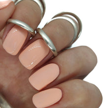 Load image into Gallery viewer, pale peach nail nail gel polish pastel light summer spring nude coral salmon pink
