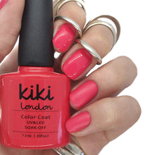 Load image into Gallery viewer, holiday nails gel polish pink red coral bright manicure gellac gellak summer spring mani hot 
