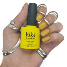 Load image into Gallery viewer, gel polish nail nails manicure yellow bright mustard fall summer muted 
