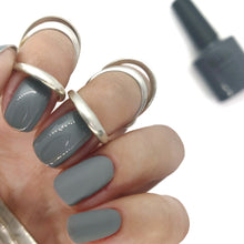 Load image into Gallery viewer, Nail gel polish nails grey dark deep charcoal
