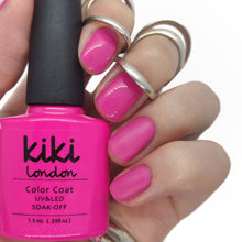 Load image into Gallery viewer, pop pink hot nails gel polish nail pretty bright classic bold fresh 
